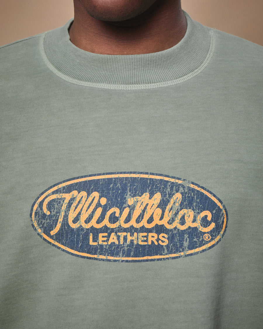 LEATHERS CLOUDWEAVE™ LONG SLEEVE T-SHIRT - MOSS GRAY