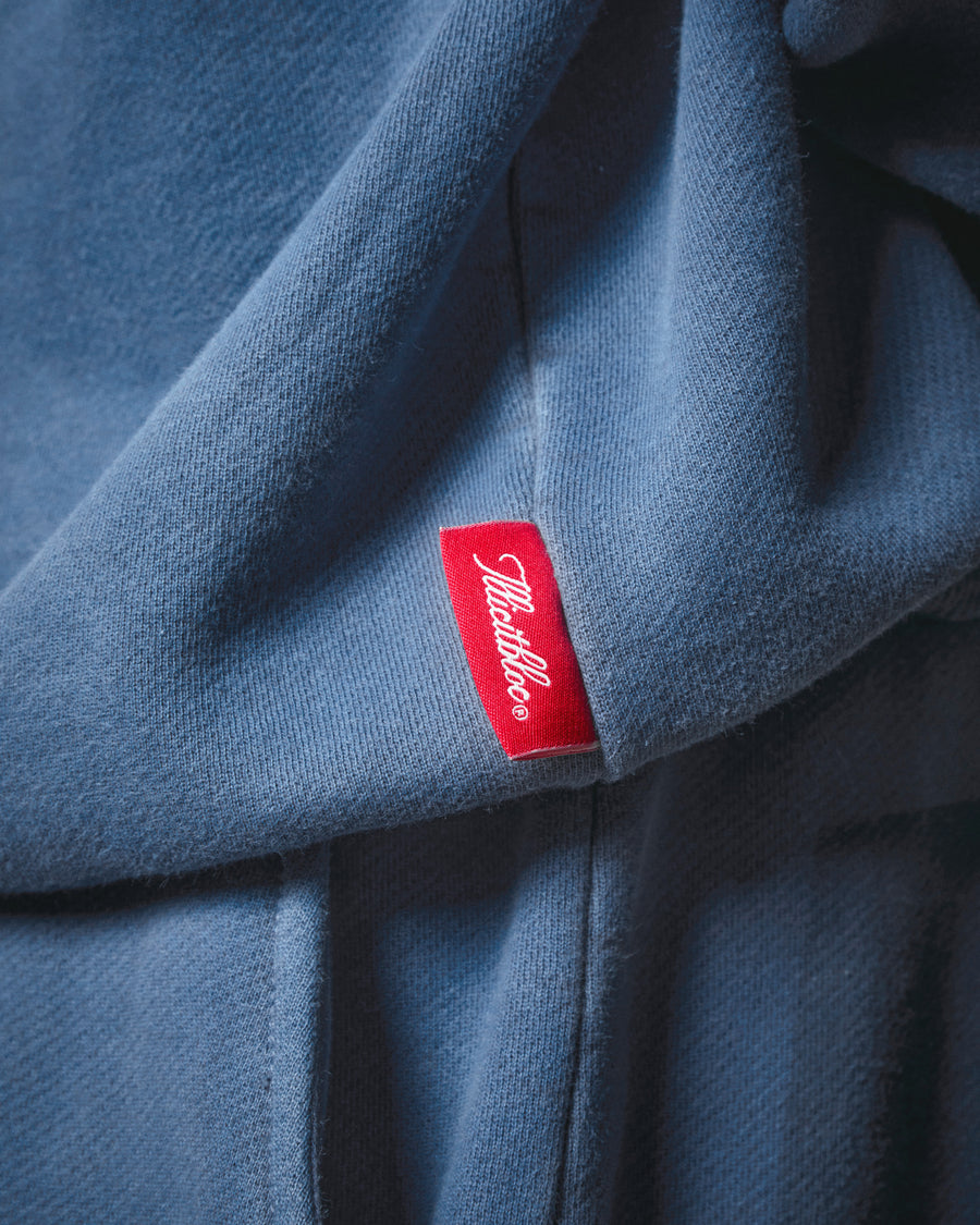 LEATHERS IRONWEAVE™ FADED POCKET SWEATSHIRT - CHORE BLUE