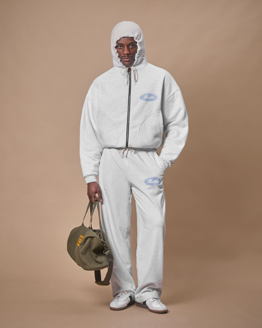 FLIGHT WAFFLE LINED ZIP HOODIE - HEATHER