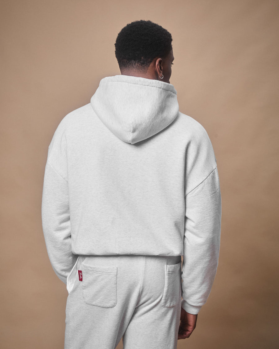 FLIGHT WAFFLE LINED ZIP HOODIE - HEATHER