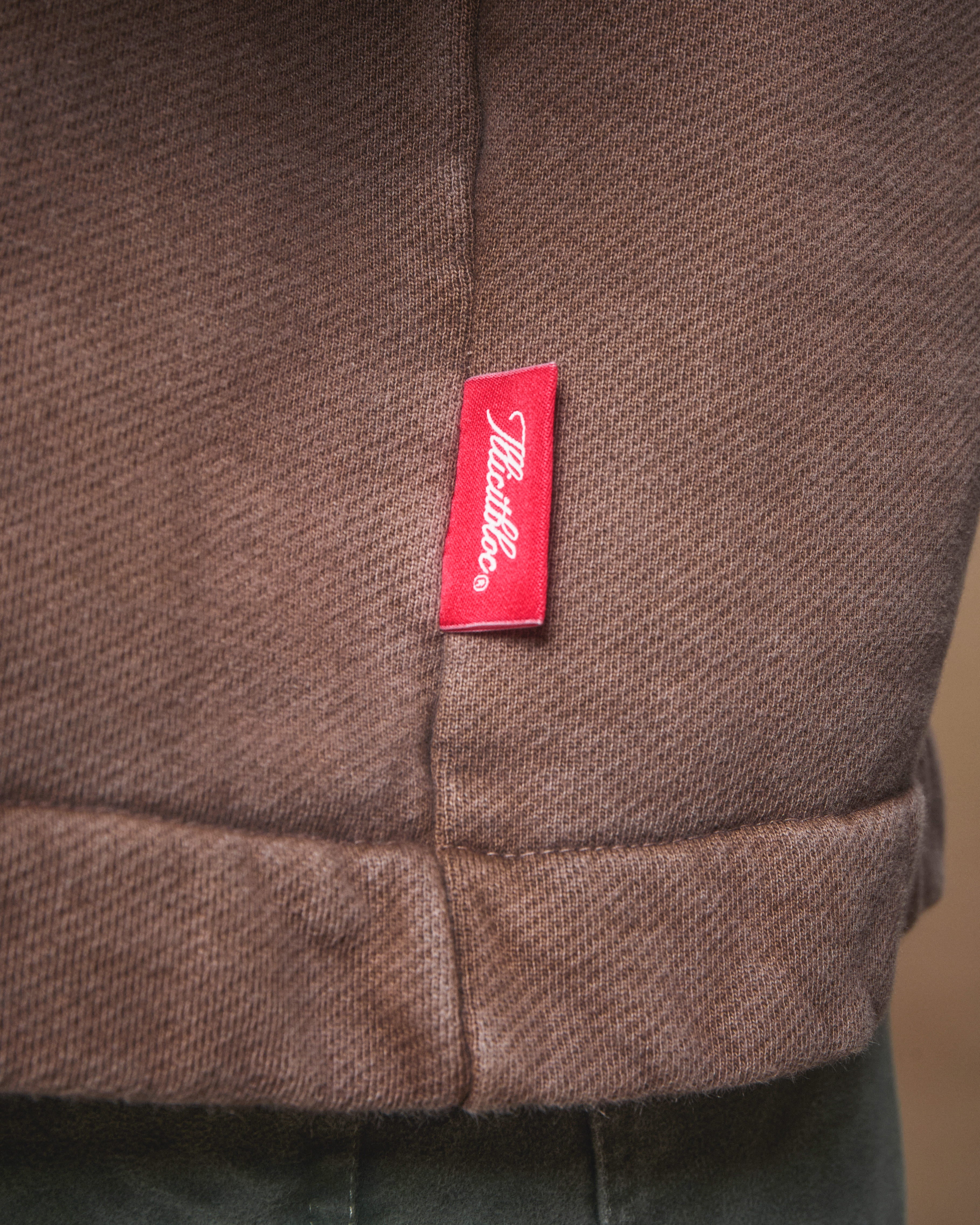 PATCHWORK TITANWEAVE™ ZIP HOODIE - WASHED BROWN