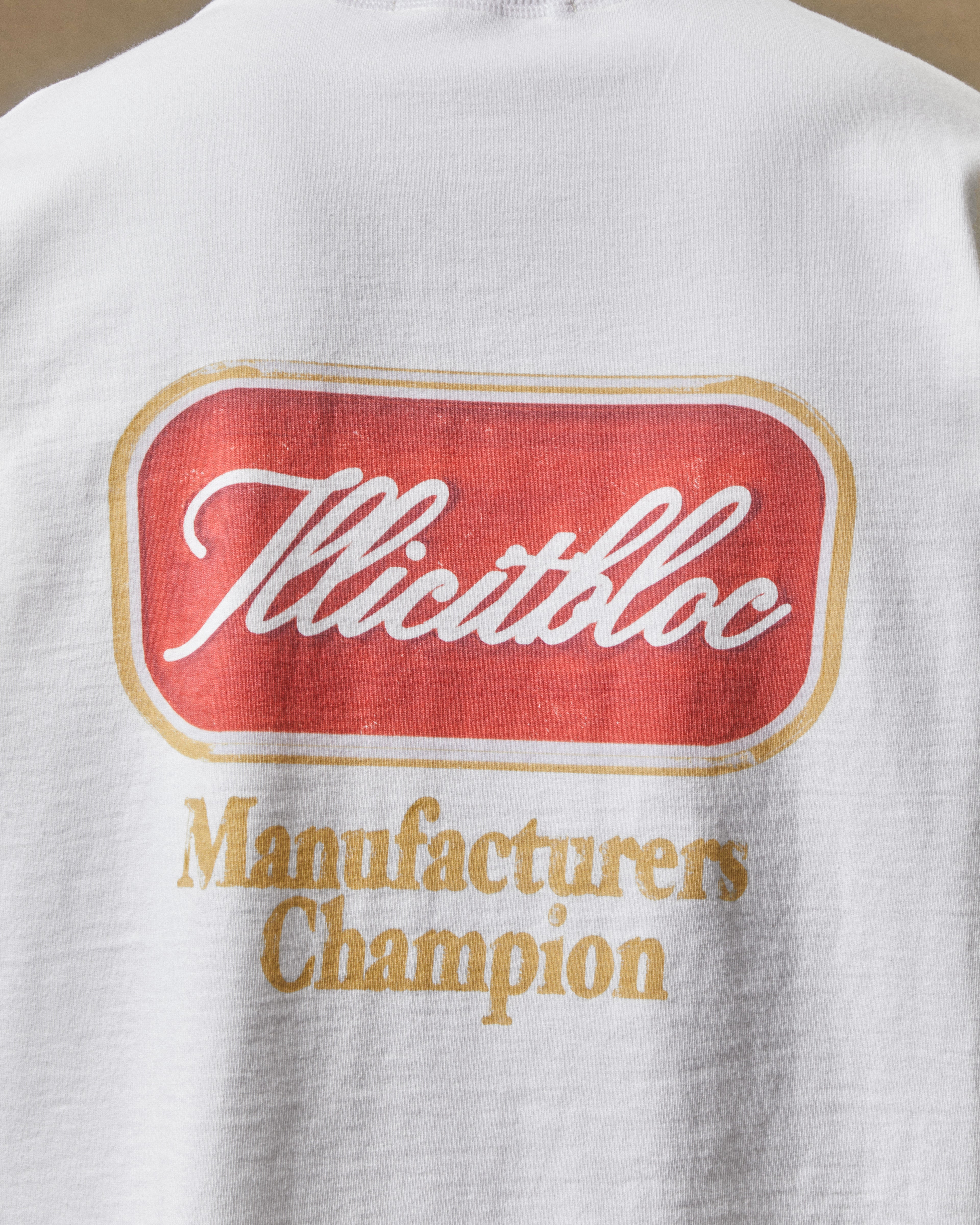 Champion Stamp Raw Hem T-shirt - White