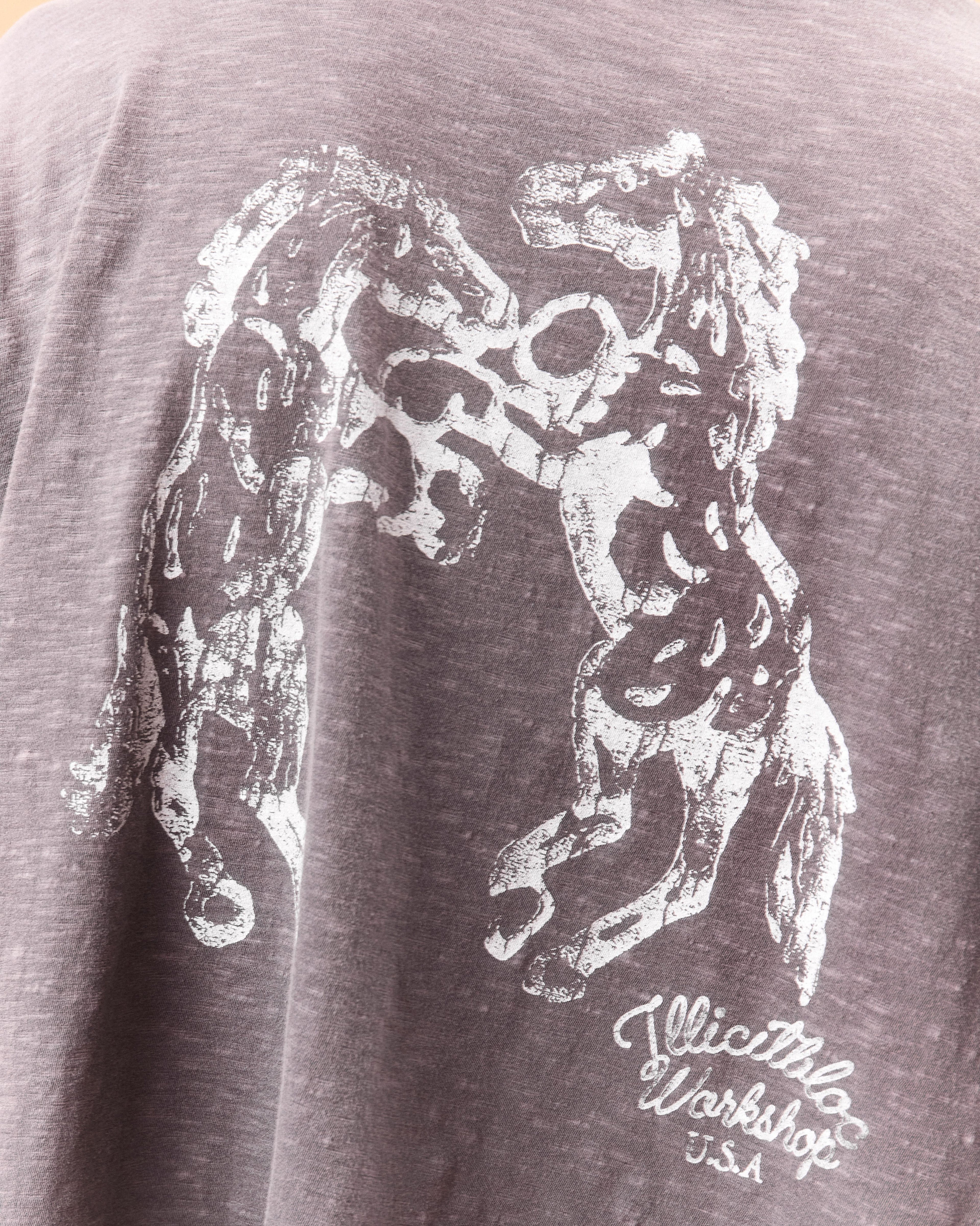 STALLIONS SLUB LONG SLEEVE T-SHIRT - SLATE
