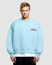 Load image into Gallery viewer, CHAINSTITCH KNIT JUMPER - GLACIER BLUE
