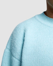 Load image into Gallery viewer, CHAINSTITCH KNIT JUMPER - GLACIER BLUE
