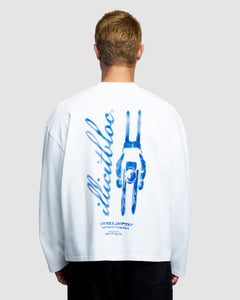 POSTER LONG SLEEVE T-SHIRT - WHITE