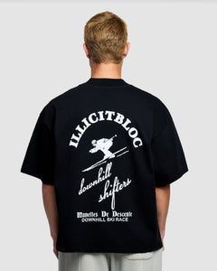 DESCENTE T-SHIRT - BLACK