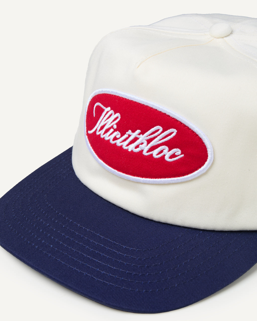 Worker Two Tone Cap - Cream/Navy