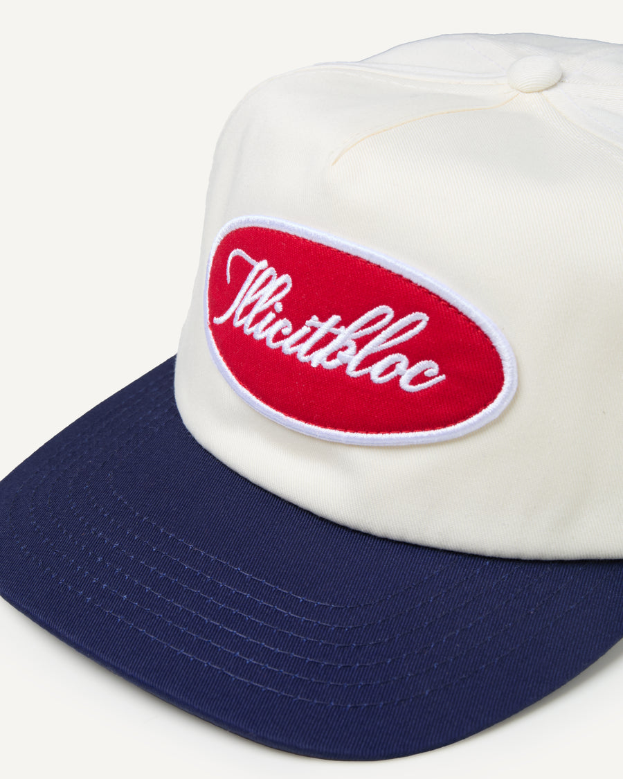 WORKER TWO TONE CAP - CREAM/NAVY