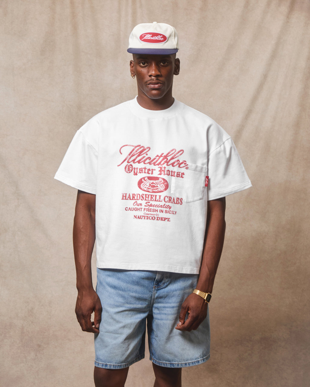 Oyster House Pocket T-shirt - White