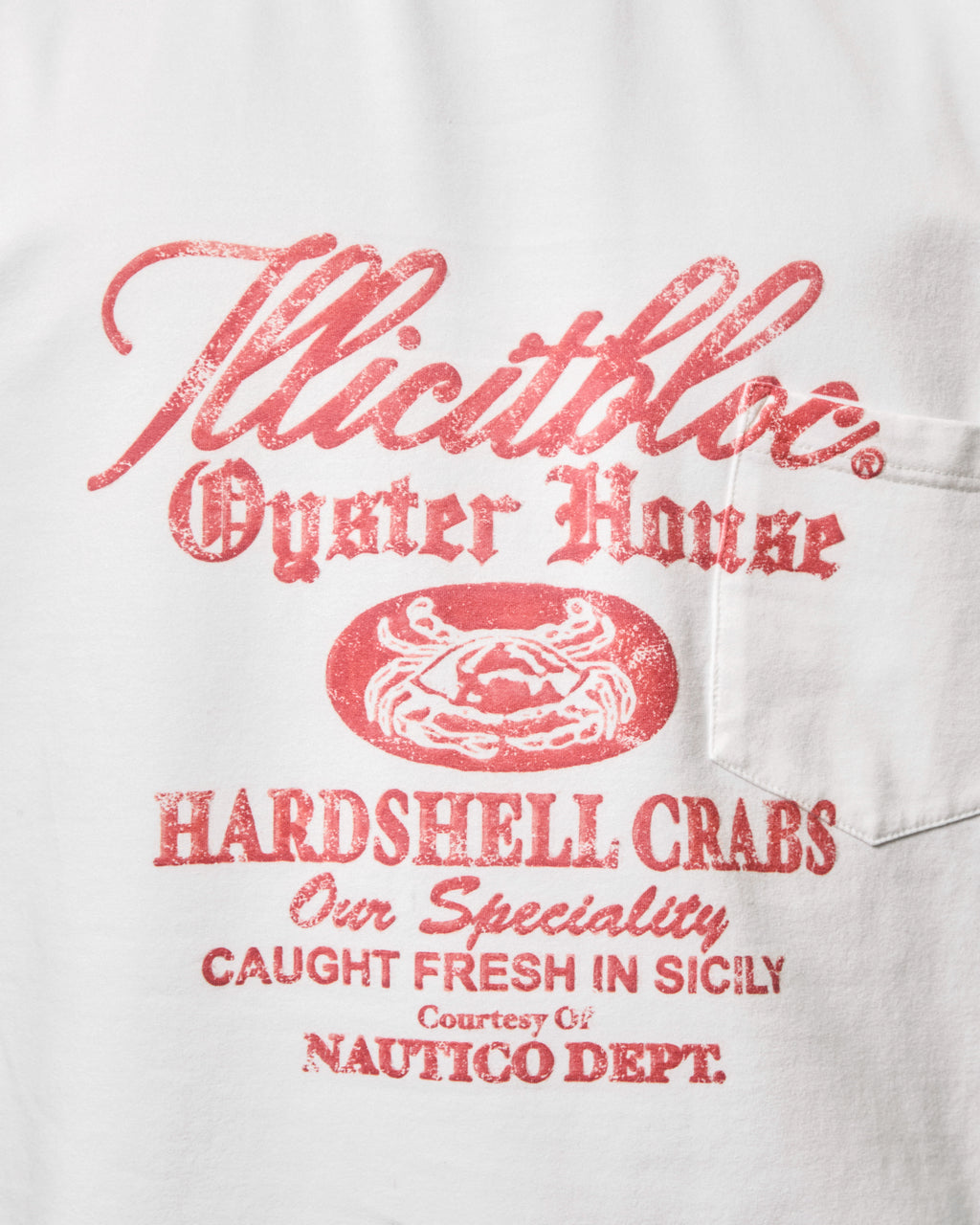 Oyster House Pocket T-shirt - White