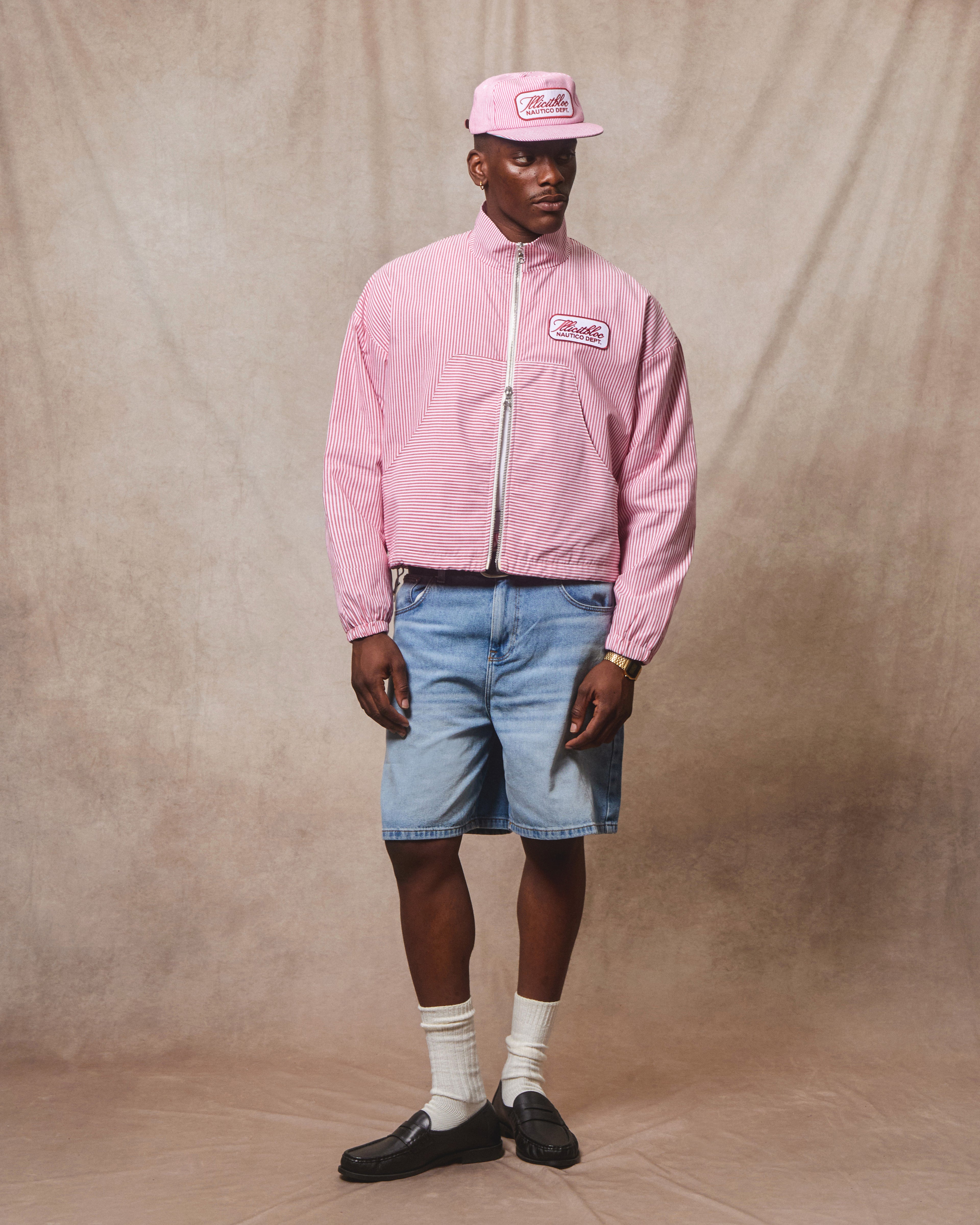 Poplin Dept. Track jacket - Red/White