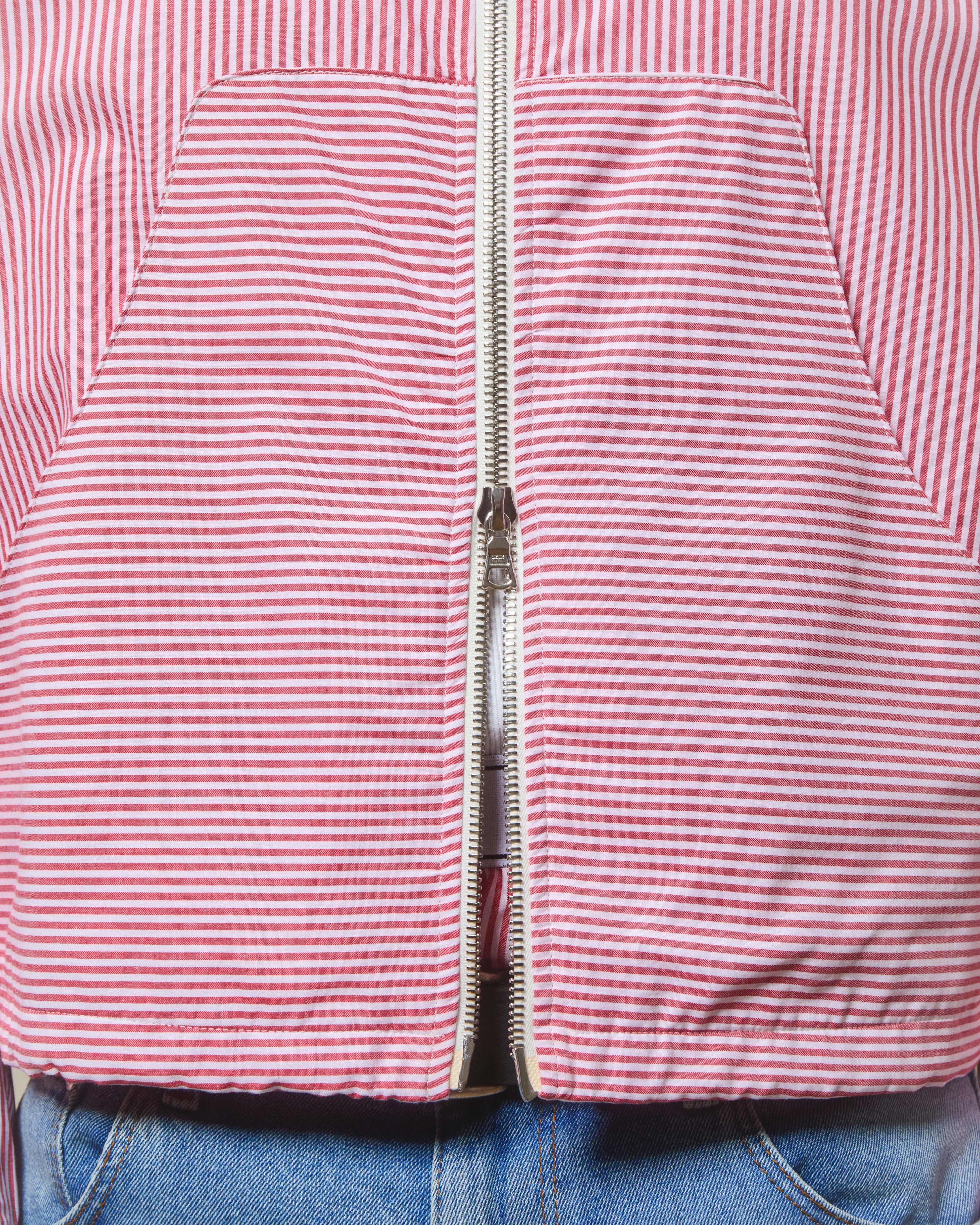 Poplin Dept. Track jacket - Red/White