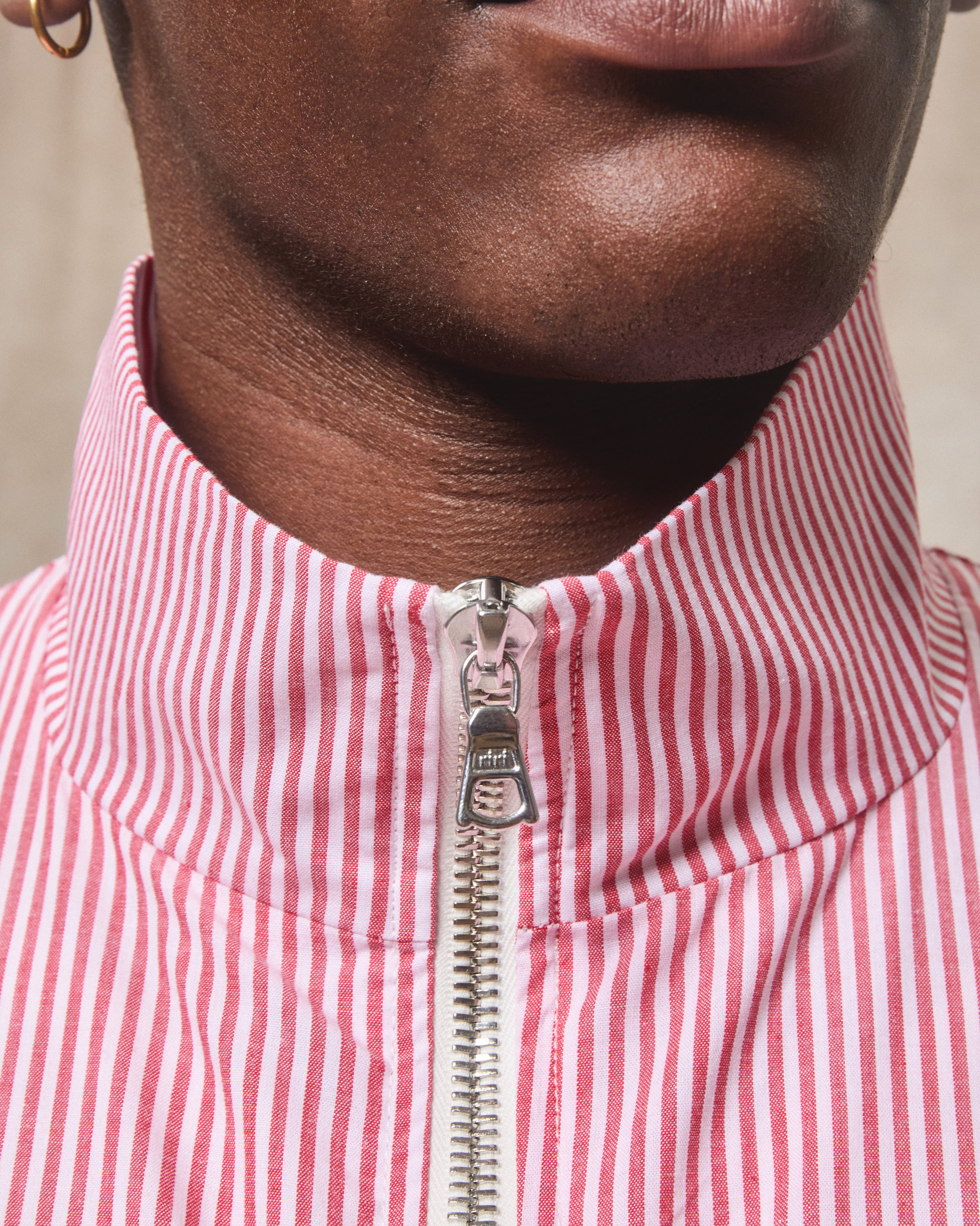 Poplin Dept. Track jacket - Red/White