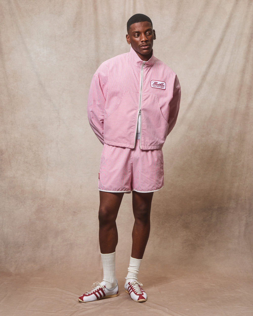 Poplin Sports Shorts - Red/White