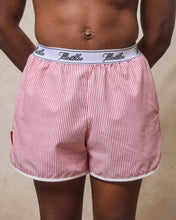 Load image into Gallery viewer, POPLIN SPORTS SHORTS - RED/WHITE
