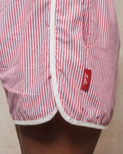 Load image into Gallery viewer, POPLIN SPORTS SHORTS - RED/WHITE
