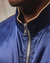 Load image into Gallery viewer, SATIN TRACK JACKET - NAVY
