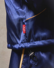 Load image into Gallery viewer, SATIN TRACK JACKET - NAVY
