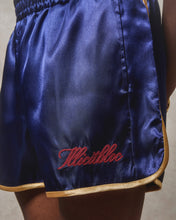 Load image into Gallery viewer, SATIN SPORTS SHORTS - NAVY
