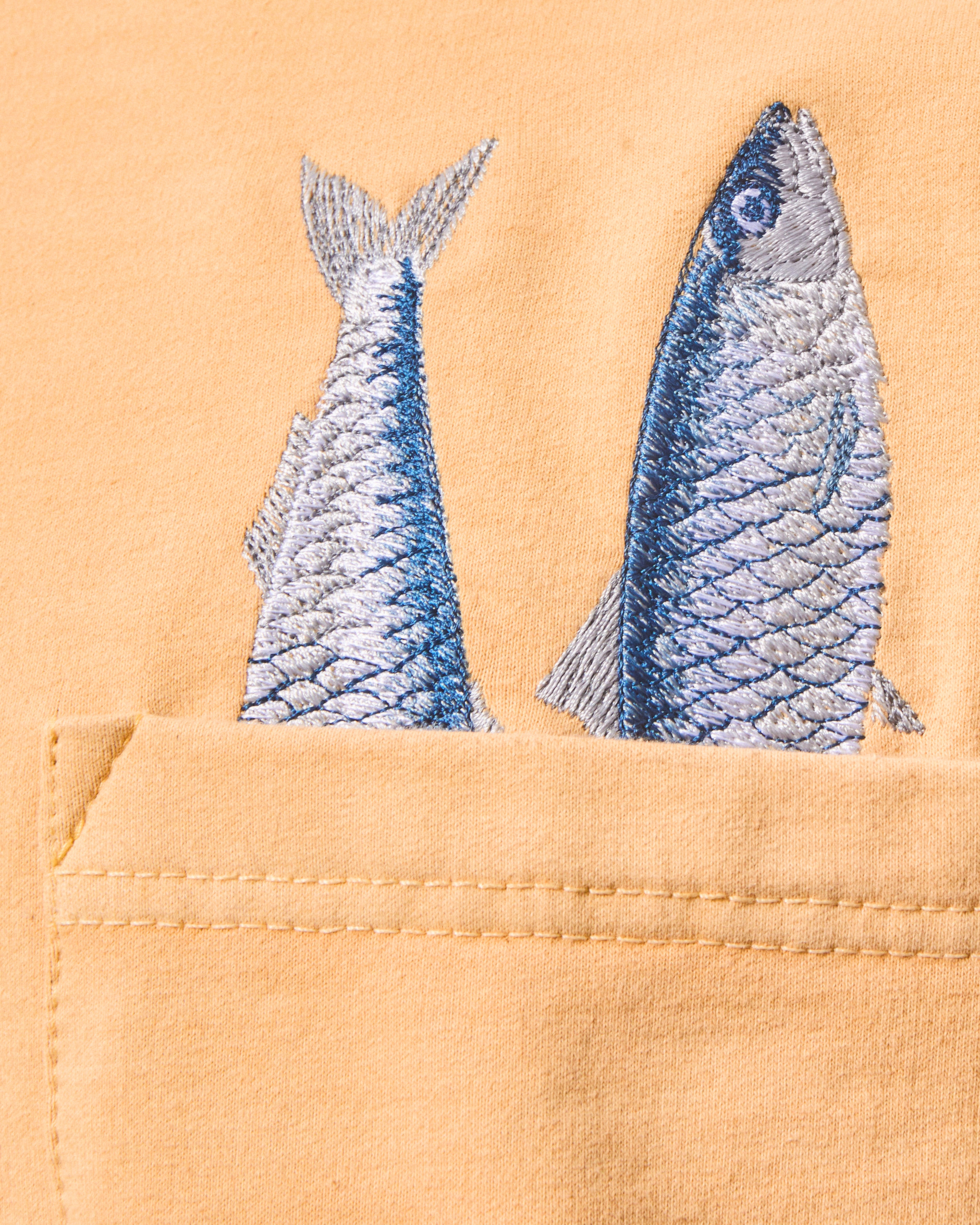 Sardine Pocket Long Sleeve T-shirt - Mimosa