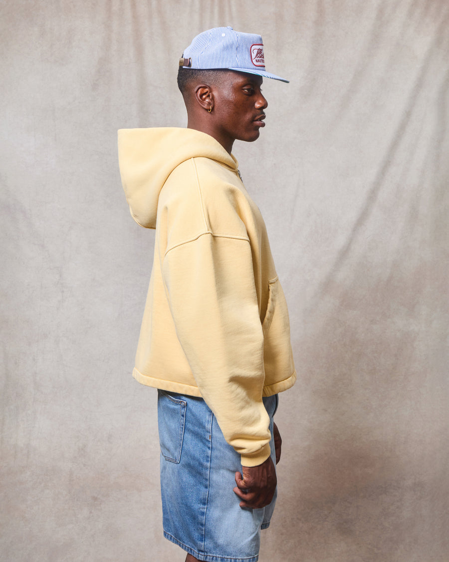 PATCHWORK ZIP HOODIE - MIMOSA