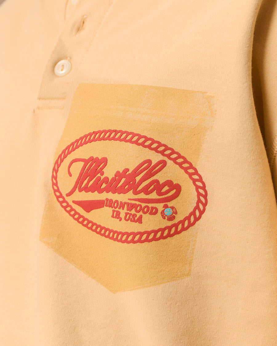 CONCHO CLOUDWEAVE™ HENLEY LONG SLEEVE - MIMOSA