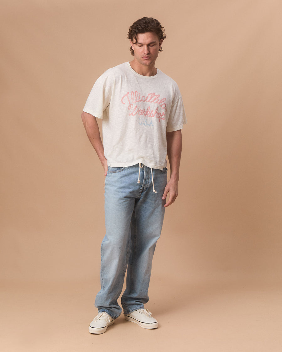 STALLIONS SLUB T-SHIRT - IVORY