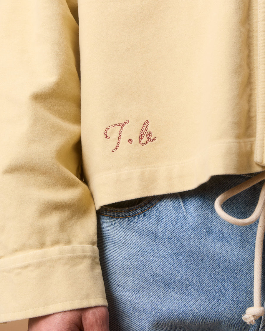 MOLESKIN RANCH STUD SHIRT - BUTTERCREAM