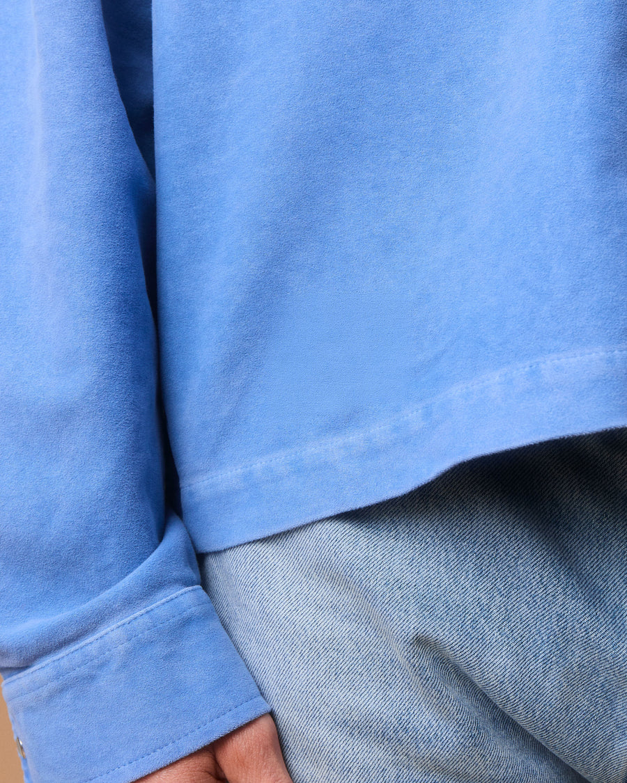 MOLESKIN RANCH STUD SHIRT - OXFORD BLUE