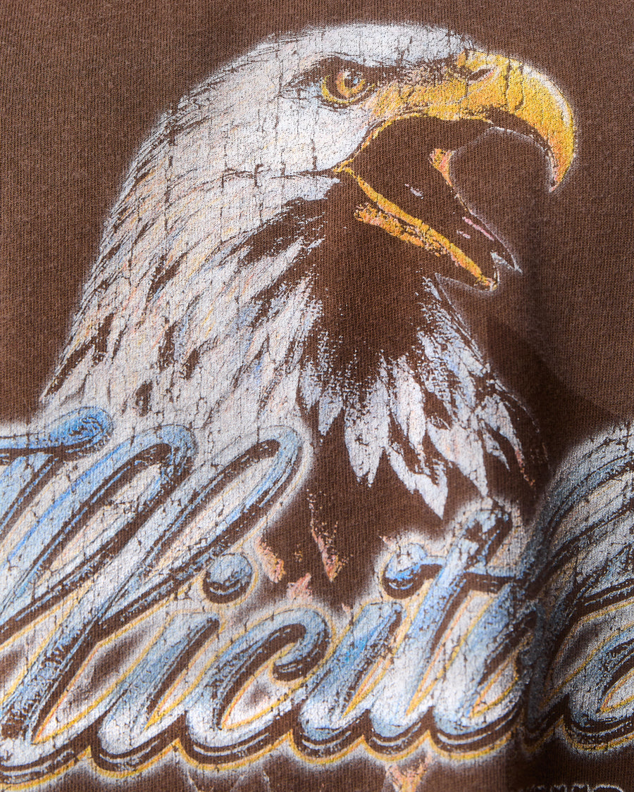 CHROME FEATHERKNIT™ RAW HEM TANK - WASHED BROWN