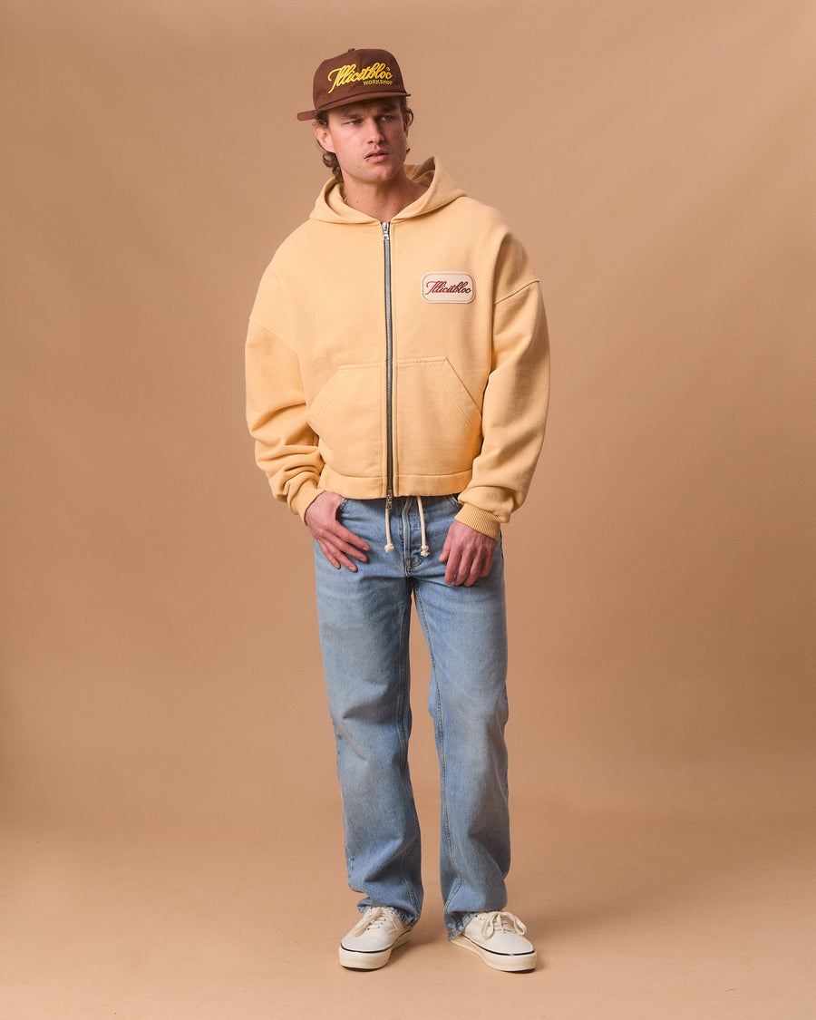 PATCHWORK TITANWEAVE™ ZIP HOODIE - MIMOSA