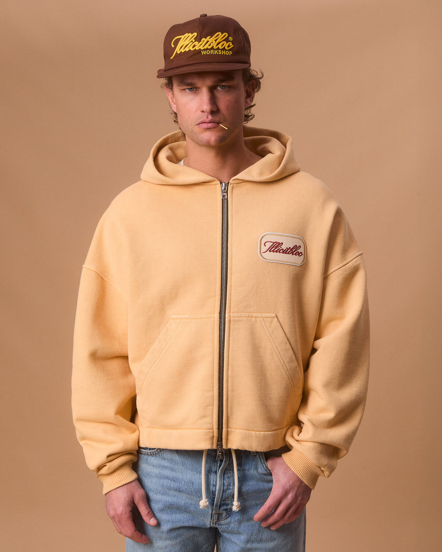 PATCHWORK TITANWEAVE™ ZIP HOODIE - MIMOSA