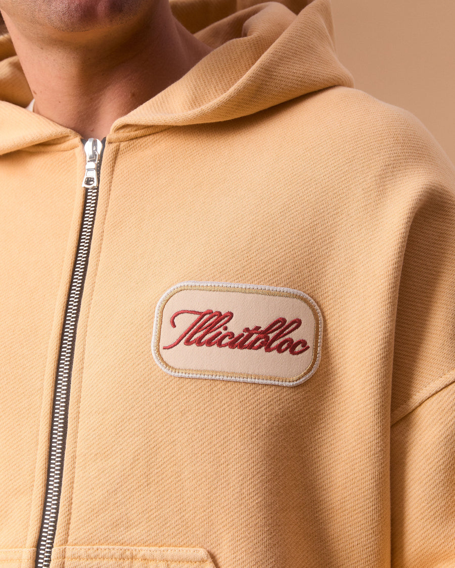 PATCHWORK TITANWEAVE™ ZIP HOODIE - MIMOSA