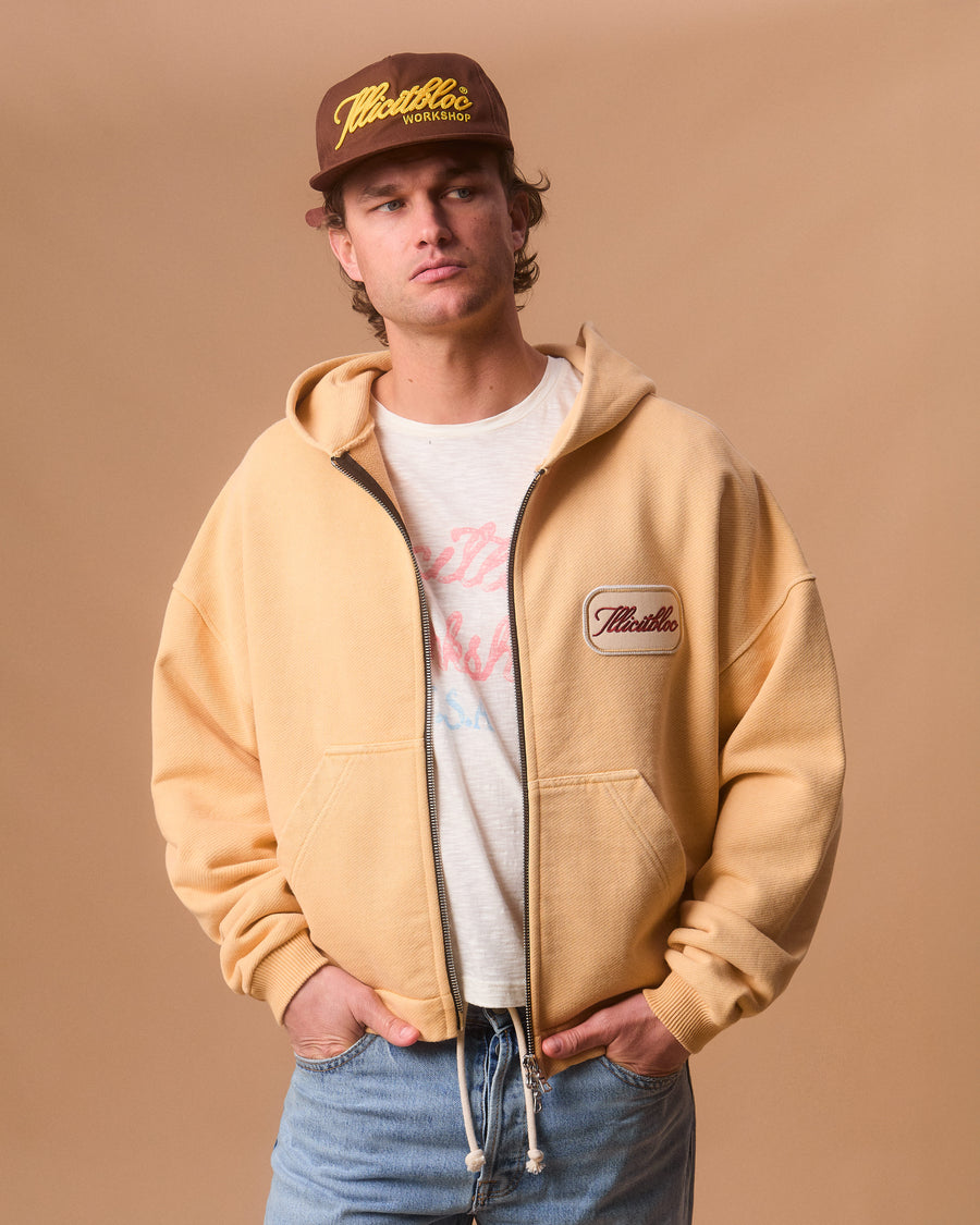 PATCHWORK TITANWEAVE™ ZIP HOODIE - MIMOSA