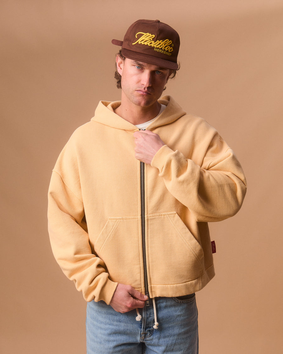 PATCHWORK TITANWEAVE™ ZIP HOODIE - MIMOSA