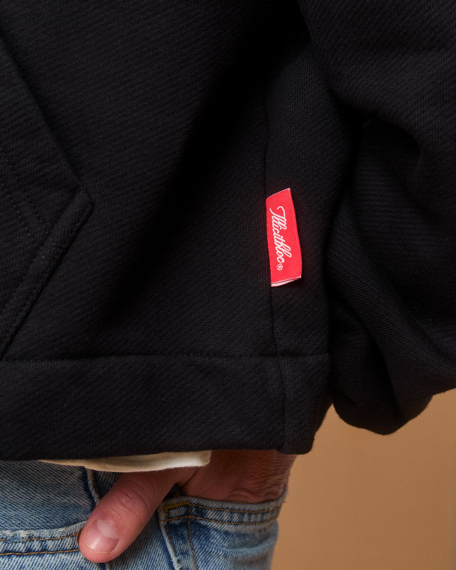 PATCHWORK TITANWEAVE™ ZIP HOODIE - BLACK