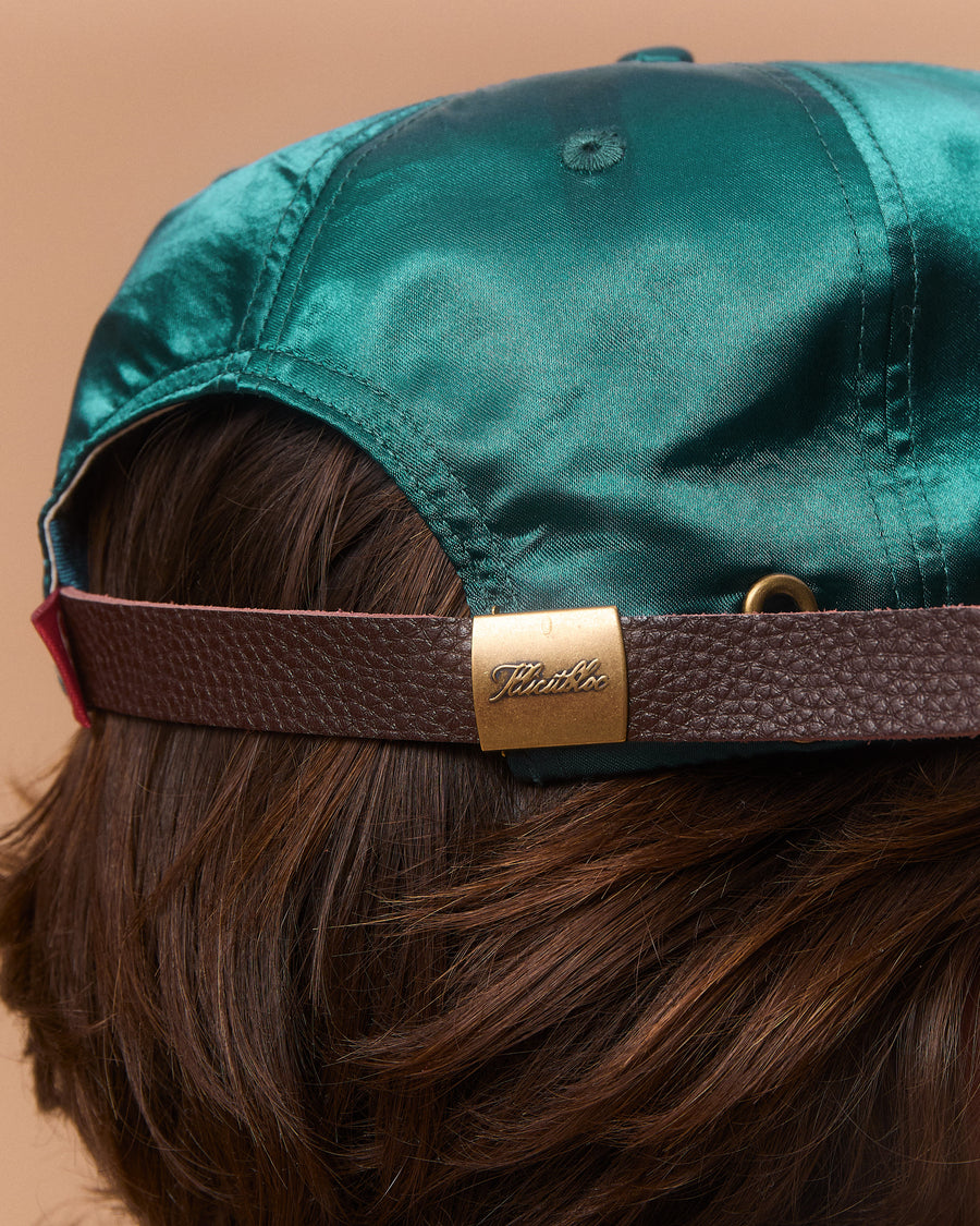 LEGACY PATCHWORK SATIN CAP - TEAL