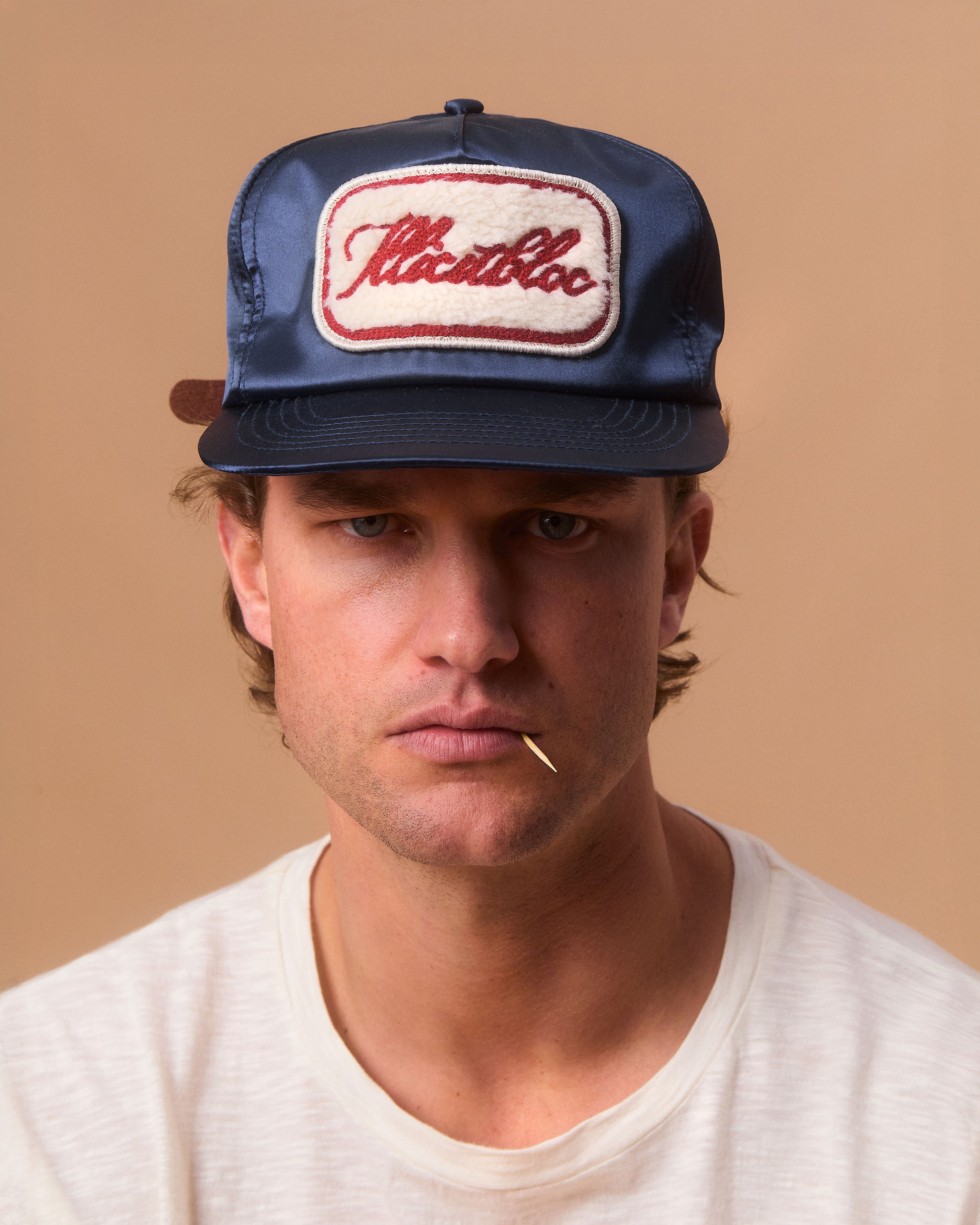 LEGACY PATCHWORK SATIN CAP - NAVY