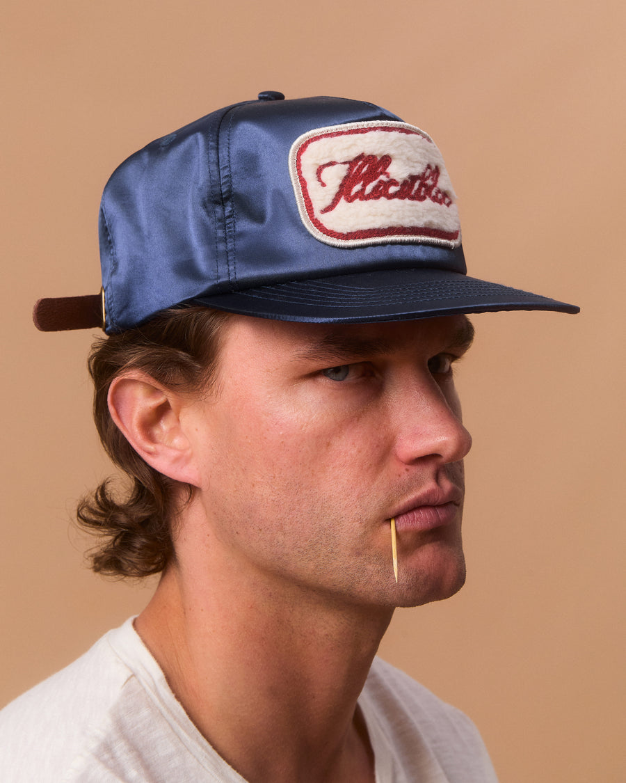 LEGACY PATCHWORK SATIN CAP - NAVY