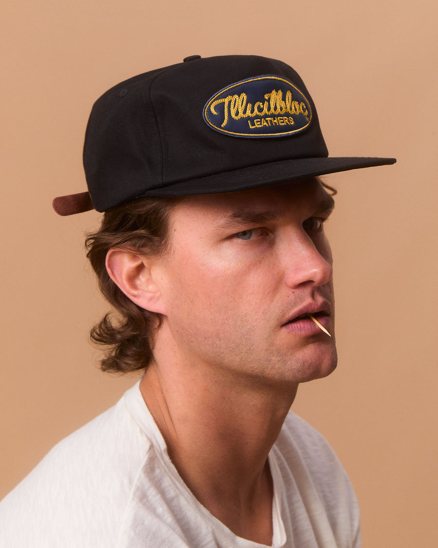 LEATHERS CAP - BLACK