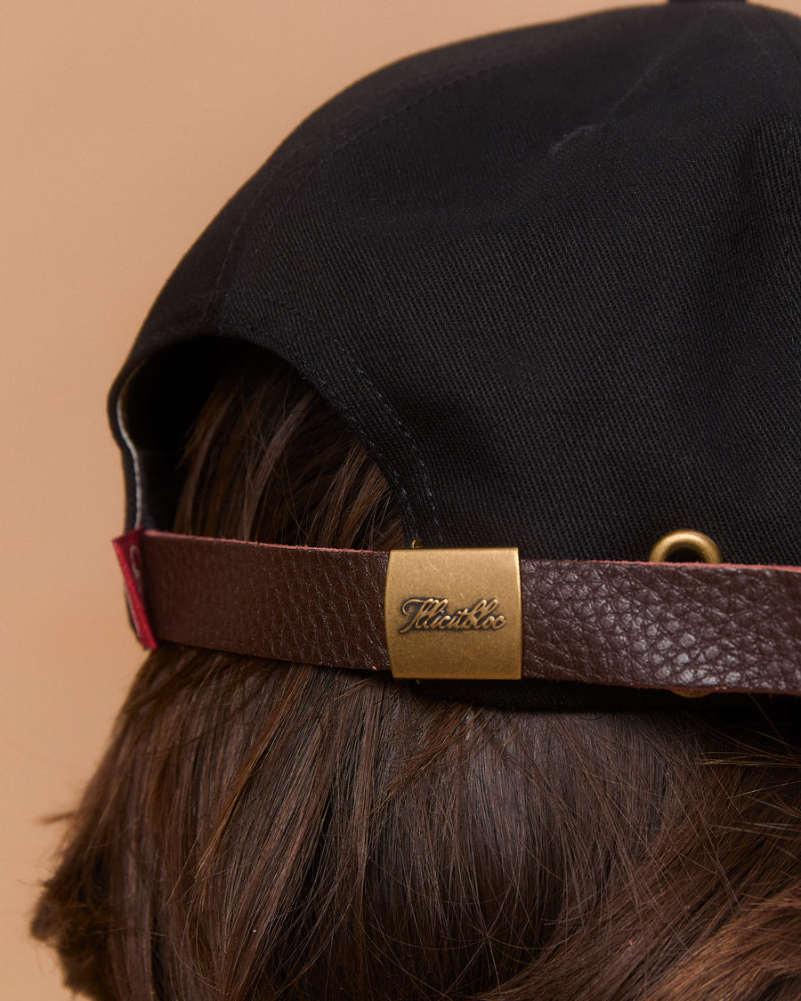 LEATHERS CAP - BLACK
