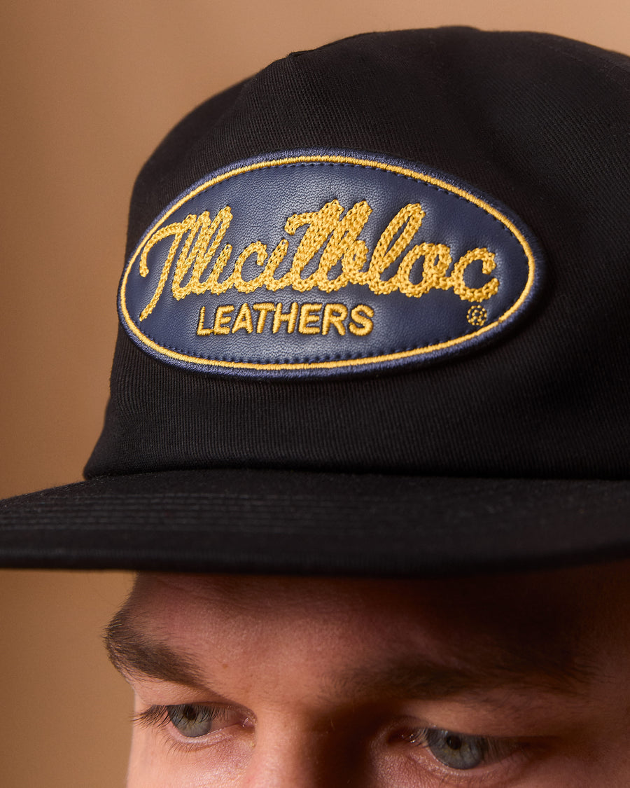 LEATHERS CAP - BLACK