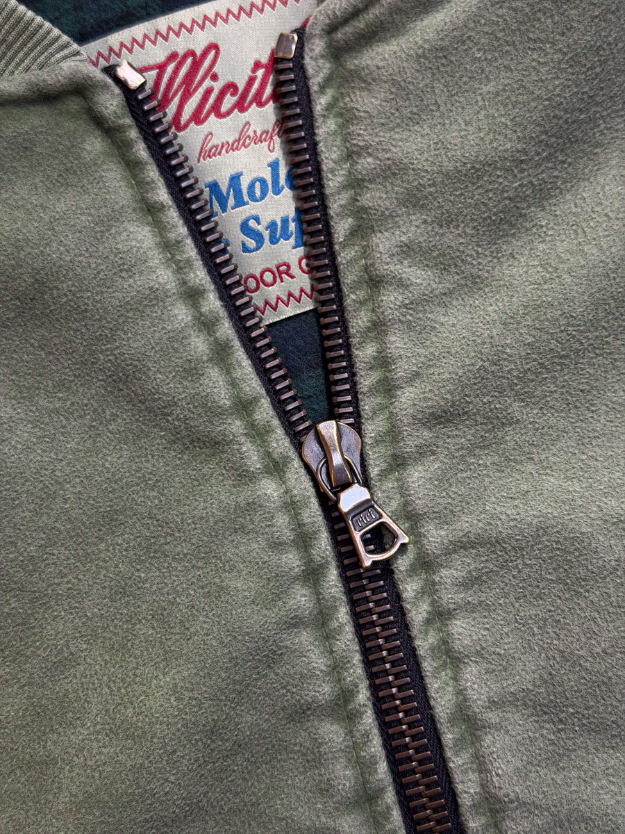 MOLESKIN ANGLER GILET - MOSS GRAY