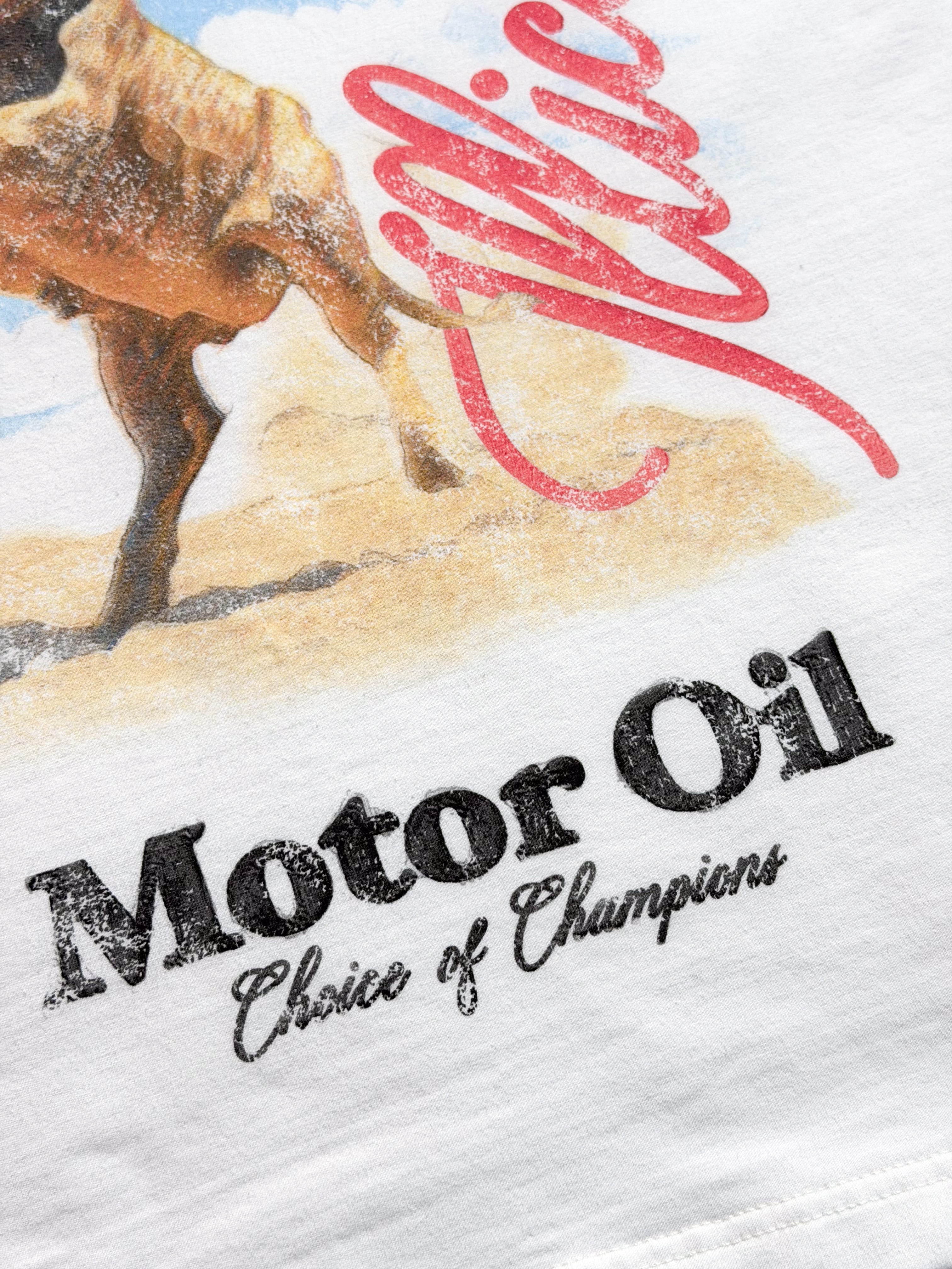 BULL MASCOT LONG SLEEVE T-SHIRT - WHITE