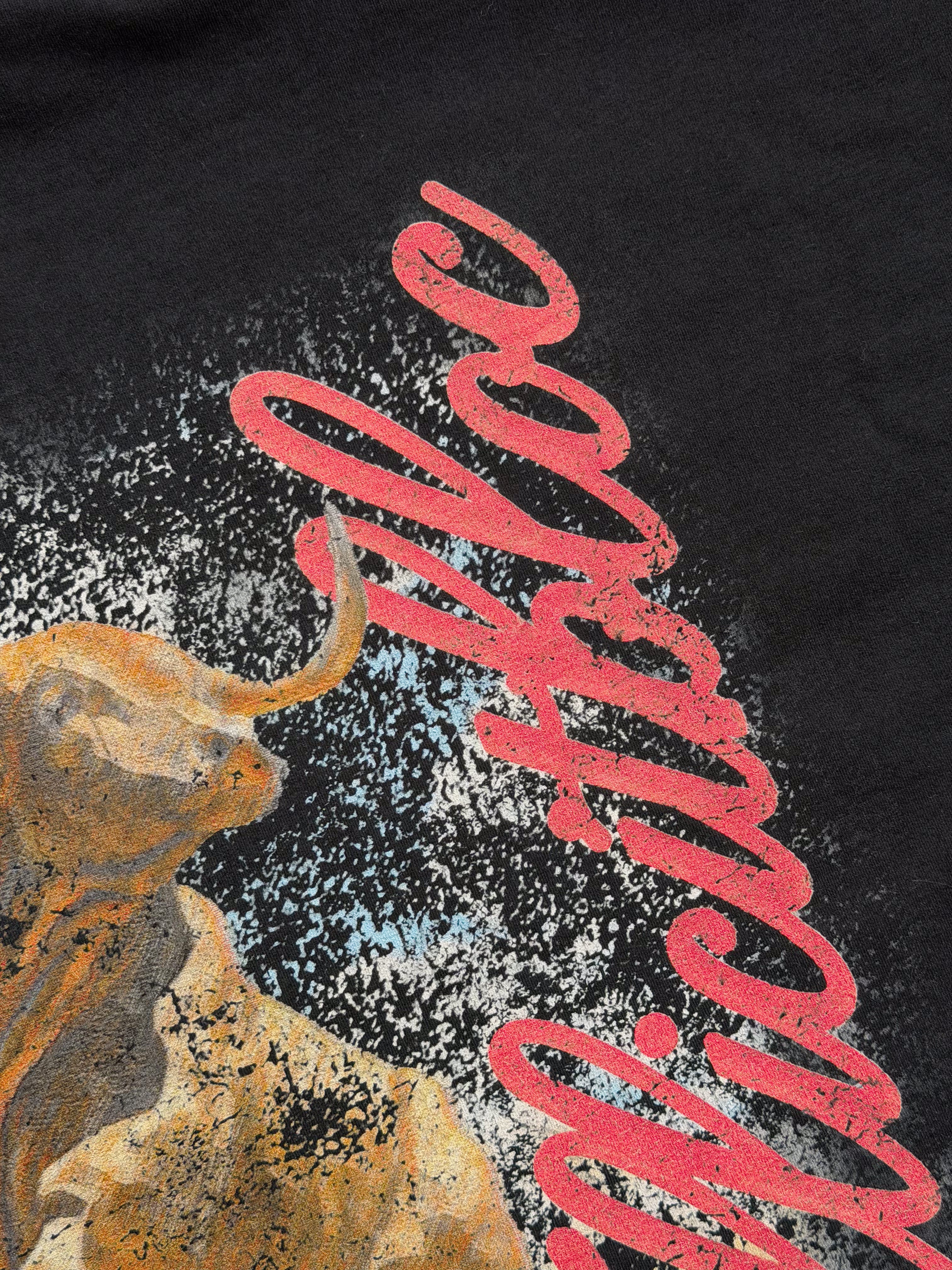 BULL MASCOT CLOUDWEAVE™ LONG SLEEVE T-SHIRT - VINTAGE BLACK