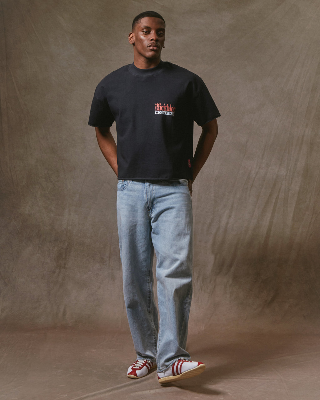 Mag Raw Hem T-shirt - Vintage Black