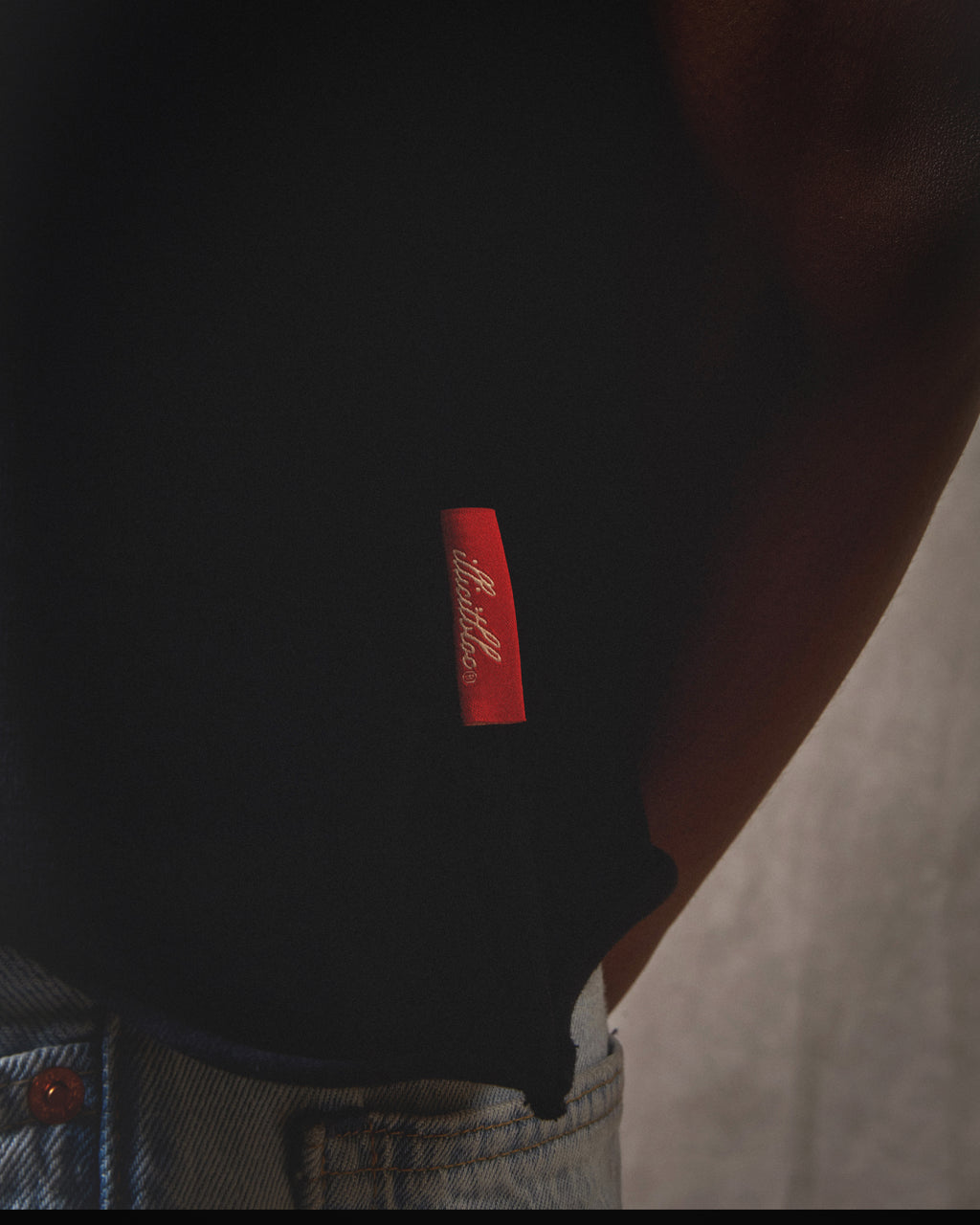 Mag Raw Hem T-shirt - Vintage Black