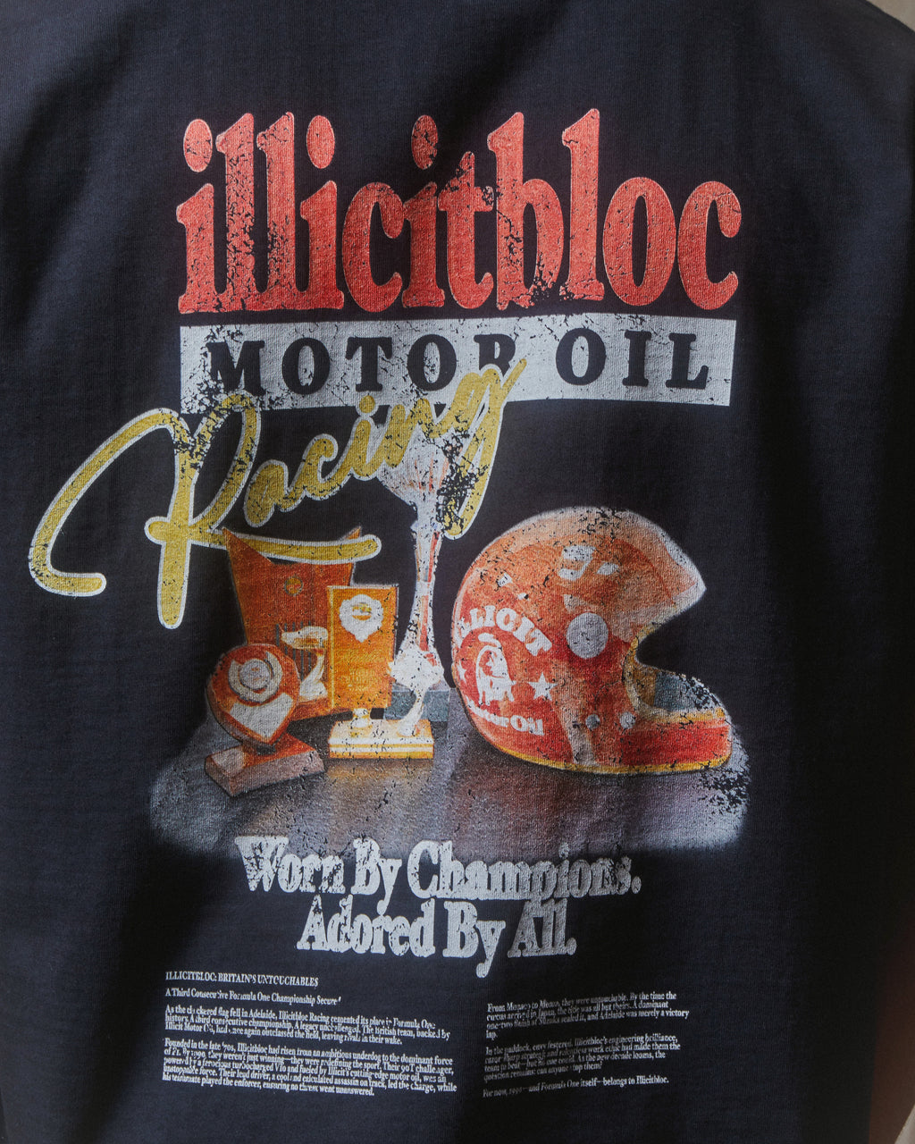 Mag Raw Hem T-shirt - Vintage Black