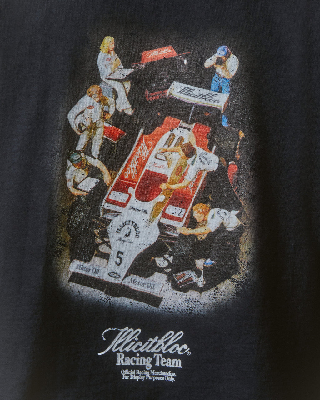 Crew Merch Raw Hem T-shirt - Vintage Black